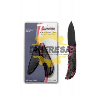 NAVAJA ABATIBLE CON MANGO EN ALUMINIO Y HOJA EN ACERO INOXIDABLE SILVERLINE | DIHERESA