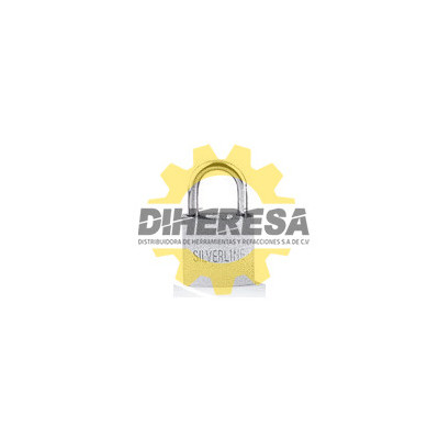 CANDADO PLATEADO, CILINDRO DE BRONCE SILVERLINE | DIHERESA