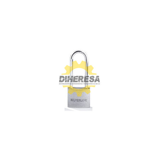 CANDADO PLATEADO, CILINDRO DE BRONCE SILVERLINE | DIHERESA