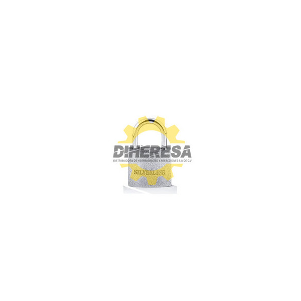 CANDADO PLATEADO, CILINDRO DE BRONCE SILVERLINE | DIHERESA