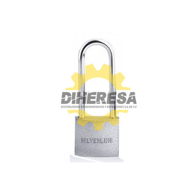 CANDADO PLATEADO, CILINDRO DE BRONCE SILVERLINE | DIHERESA