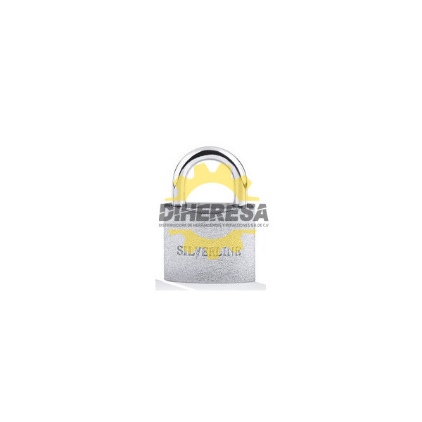 CANDADO PLATEADO, CILINDRO DE BRONCE SILVERLINE | DIHERESA