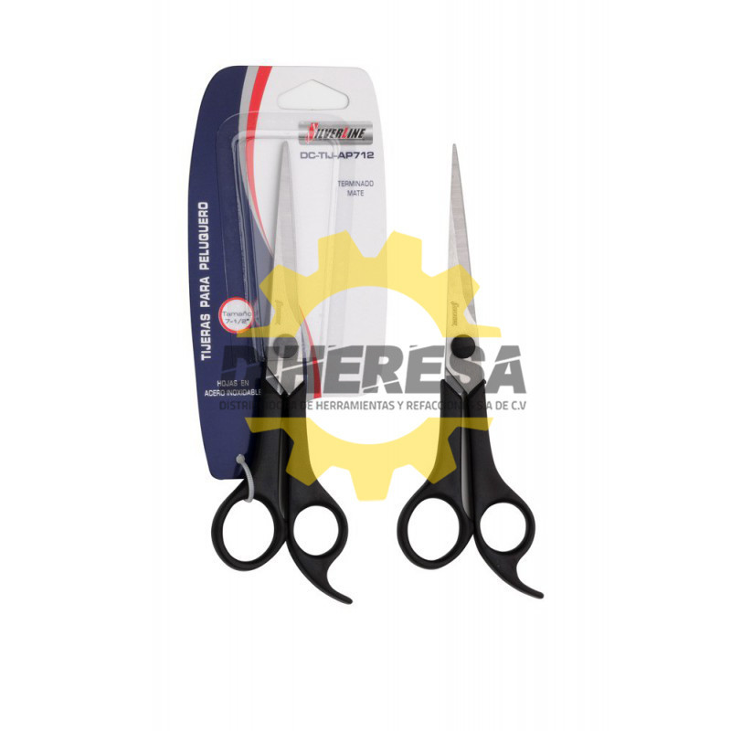 TIJERAS 7 – ½ PARA PELUQUERO EN ACERO INOXIDABLE TERMINADO MATE MANGO EN ABS SILVERLINE | DIHERESA TIJERAS 7 – ½ PARA PELUQUERO EN ACERO INOXIDABLE TERMINADO MATE MANGO EN ABS SILVERLINE | DIHERESA