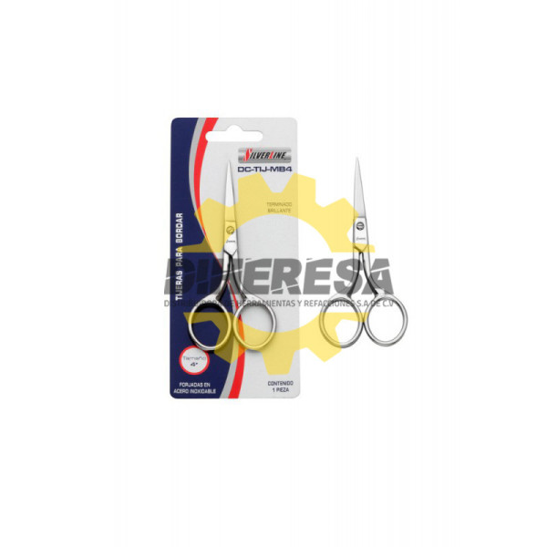 TIJERAS  4PARA BORDAR FORJADAS EN ACERO INOXIDABLE TERMINADO BRILLANTE SILVERLINE | DIHERESA