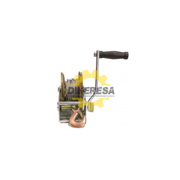 DC-WINCH RESTIRADOR MANUAL C/CABLE DE ACERO CAP. 600 Kgs.  LONG. CABLE 10 MTS SILVERLINE | DIHERESA