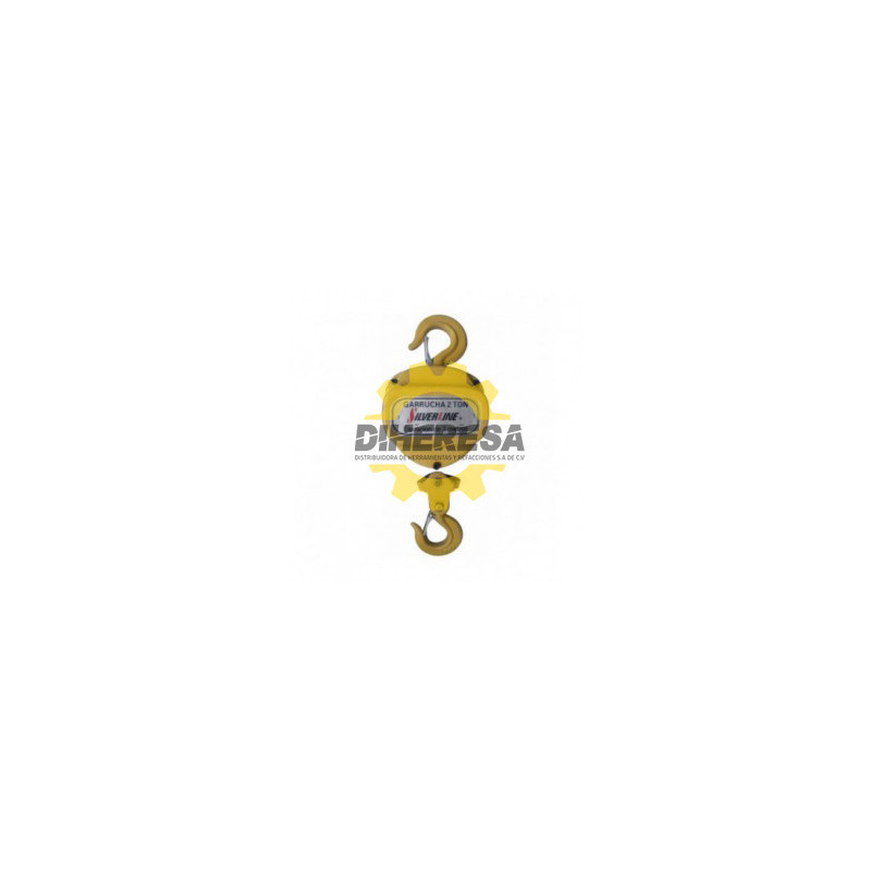 DC-GC2 GARRUCHA DE CADENA 2.0 TONS., CADENA DE 3 MTS. SILVERLINE | DIHERESA DC-GC2 GARRUCHA DE CADENA 2.0 TONS., CADENA DE 3 MTS. SILVERLINE | DIHERESA
