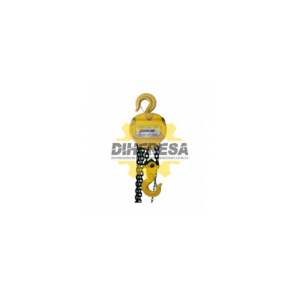 DC-GC5 GARRUCHA DE CADENA 5.0 TONS.,  CADENA DE 3 MTS. SILVERLINE | DIHERESA
