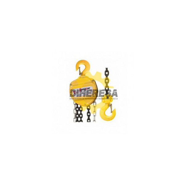 DC-POLIP-HD1 POLIPASTO DE   1  TON  CON  CADENA DE 3 MTS. SILVERLINE | DIHERESA