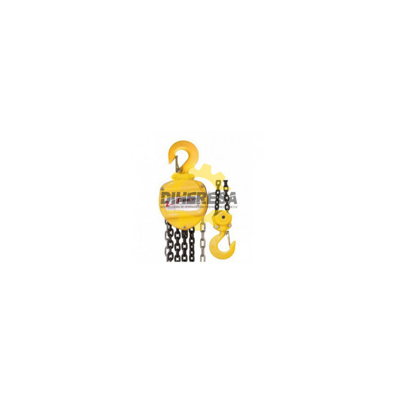 DC-POLIP-HD2 POLIPASTO DE 2 TON CON CADENA DE 3 MTS. SILVERLINE | DIHERESA DC-POLIP-HD2 POLIPASTO DE 2 TON CON CADENA DE 3 MTS. SILVERLINE | DIHERESA