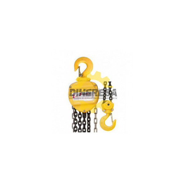 DC-POLIP-HD2 POLIPASTO DE   2  TON  CON  CADENA DE 3 MTS. SILVERLINE | DIHERESA