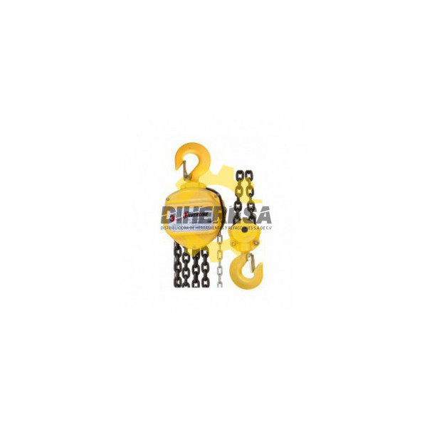 DC-POLIP-HD3 POLIPASTO DE   3  TON  CON  CADENA DE 3 MTS. SILVERLINE | DIHERESA