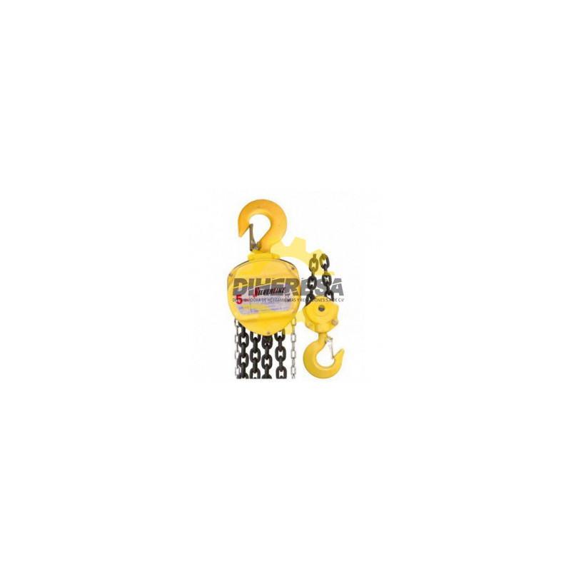 DC-POLIP-HD5 POLIPASTO DE 5 TON CON CADENA DE 3 MTS. SILVERLINE | DIHERESA DC-POLIP-HD5 POLIPASTO DE 5 TON CON CADENA DE 3 MTS. SILVERLINE | DIHERESA