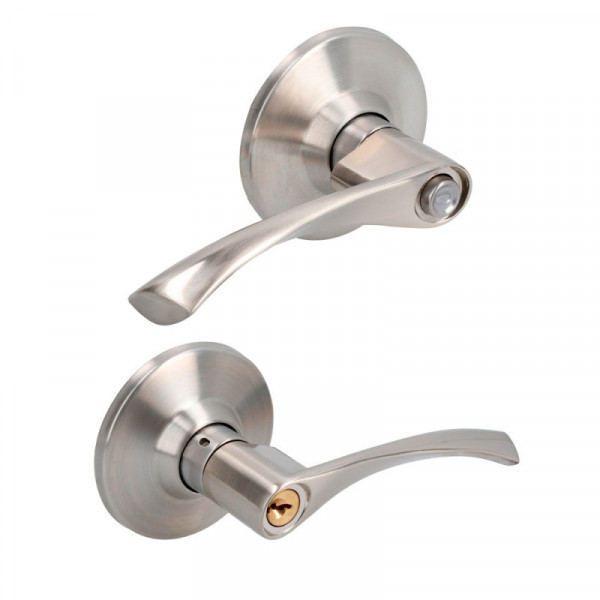 11MAP LOCK Manija tubular curva baño níquel satinado LOCK | DIHERESA