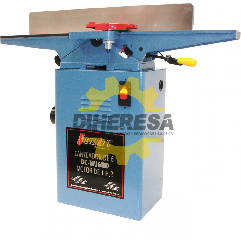 DC-WJ6HD CANTEADOR DE 6", MOTOR 1HP, 110/220V, 1 FASE SILVERLINE | DIHERESA DC-WJ6HD CANTEADOR DE 6", MOTOR 1HP, 110/220V, 1 FASE SILVERLINE | DIHERESA
