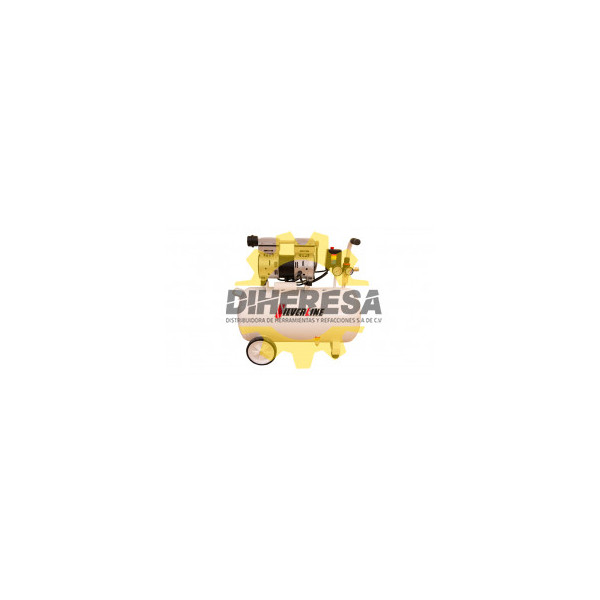 DC-1H50D COMPRESOR LIBRE DE ACEITE 1HP TANQUE 50 LITROS HORIZONTAL SILVERLINE | DIHERESA