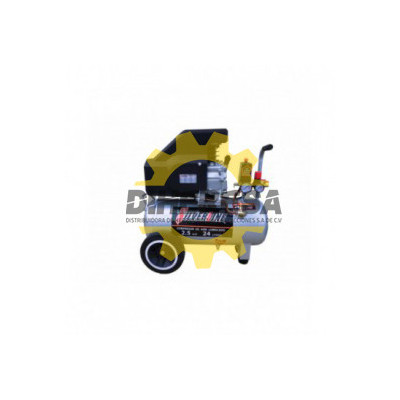 DC-25H24L COMPRESOR DE AIRE LUBRICADO 2.5HP TANQUE 24 LITROS HORIZONTAL SILVERLINE