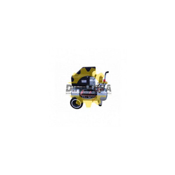 DC-25H24L COMPRESOR DE AIRE LUBRICADO 2.5HP TANQUE 24 LITROS HORIZONTAL SILVERLINE | DIHERESA