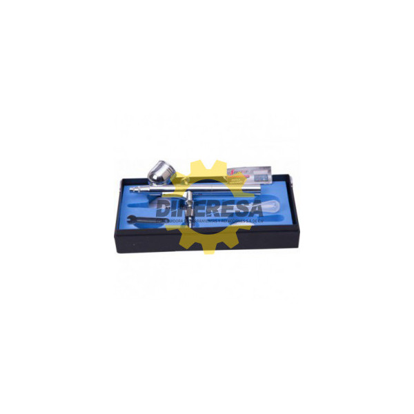 DC-AB1003 PINCEL AEROGRAFICO  PROFESIONAL CON KIT DE ACCESORIOS  ( DOBLE ACCION ) SILVERLINE | DIHERESA