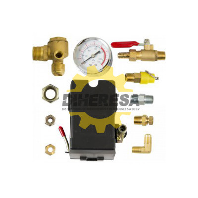 DC-AK1-12 KIT P/CONTROL DE AIRE C/AUTOMATICO TIPO FURNAS Y C/CHECK EN ANGULO DE 1/2 SILVERLINE | DIHERESA