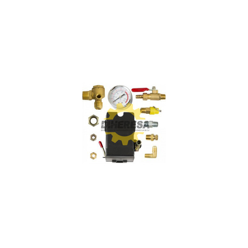 DC-AK1-12 KIT P/CONTROL DE AIRE C/AUTOMATICO TIPO FURNAS Y C/CHECK EN ANGULO DE 1/2 SILVERLINE | DIHERESA