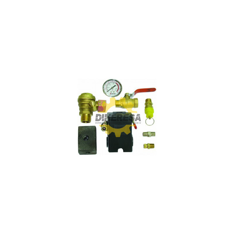 DC-AK1-34 KIT P/CONTROL DE AIRE C/AUTOMATICO TIPO FURNAS Y C/CHECK EN ANGULO DE 3/4 SILVERLINE | DIHERESA