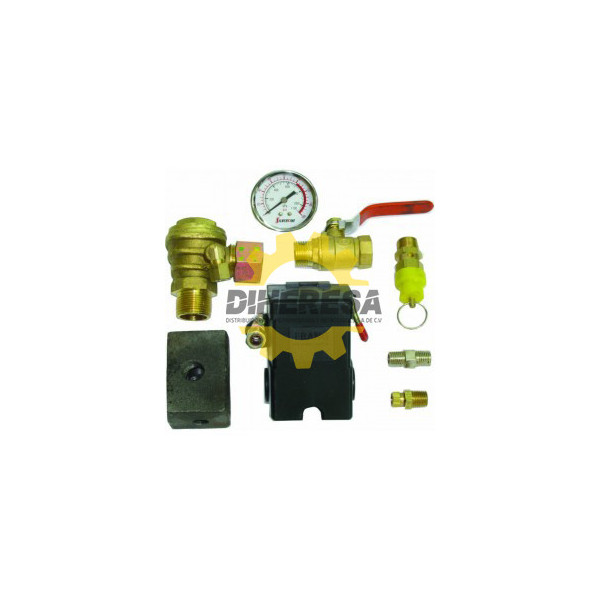 DC-AK1-34 KIT P/CONTROL DE AIRE C/AUTOMATICO TIPO FURNAS Y C/CHECK EN ANGULO DE 3/4 SILVERLINE | DIHERESA