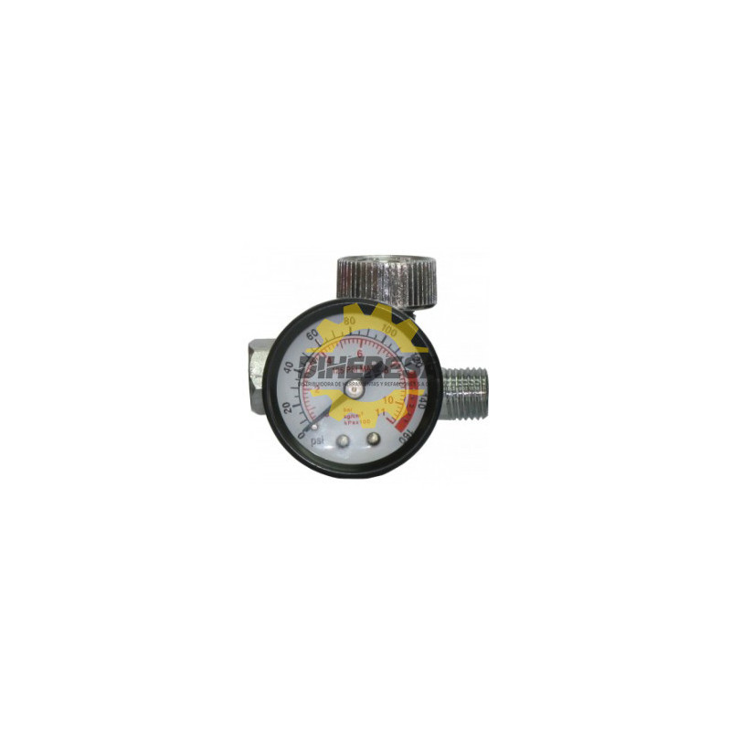 DC-AR160G REGULADOR DE PRESION DE 1/4 CON MANOMETRO (MINI) SILVERLINE | DIHERESA DC-AR160G REGULADOR DE PRESION DE 1/4 CON MANOMETRO (MINI) SILVERLINE | DIHERESA
