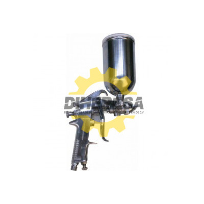 DC-F75G PISTOLA AEROGRAFICA ALIMENTADA  POR GRAVEDAD CON VASO DE 400 cc. SILVERLINE | DIHERESA