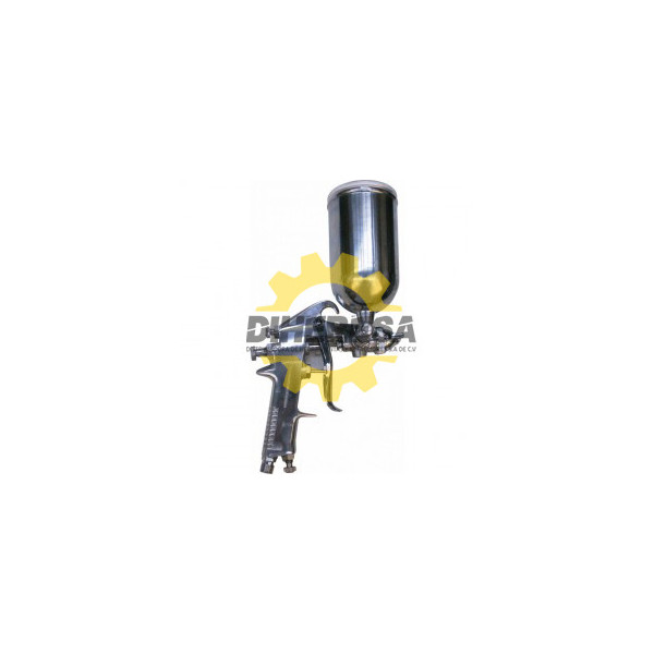 DC-F75G PISTOLA AEROGRAFICA ALIMENTADA  POR GRAVEDAD CON VASO DE 400 cc. SILVERLINE | DIHERESA