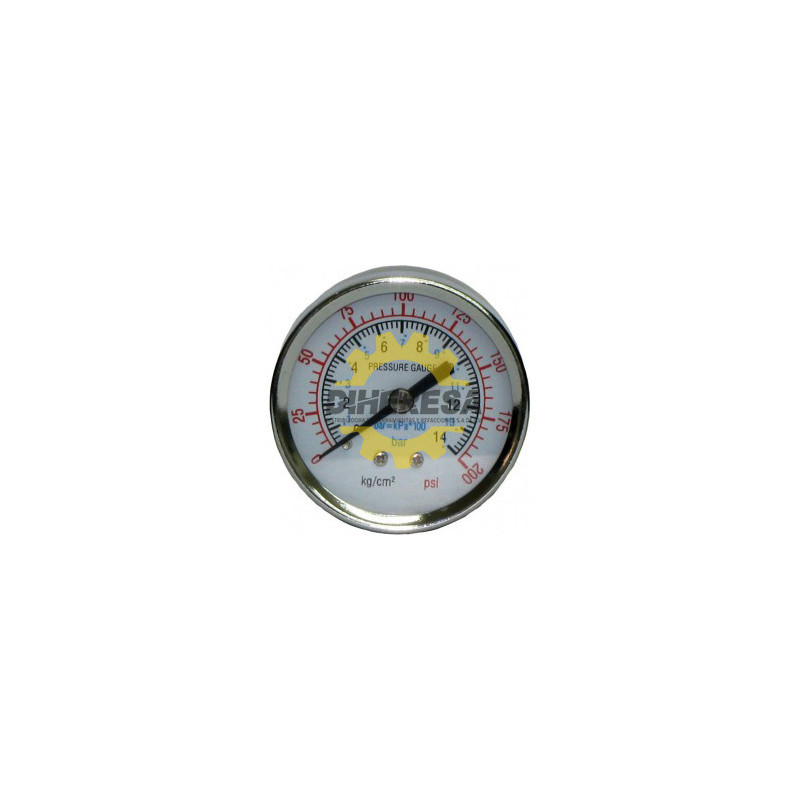 DC-PG20R MANOMETRO P/LINEAS DE AIRE 1/4 (ROSCA ATRAS) CARATULA DE 2. - 0-200 PSI SILVERLINE | DIHERESA DC-PG20R MANOMETRO P/LINEAS DE AIRE 1/4 (ROSCA ATRAS) CARATULA DE 2. - 0-200 PSI SILVERLINE | DIHERESA