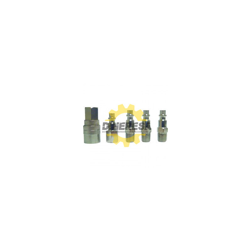 DC-QC5SB KIT DE 5 PZAS, CONECTORES RAPIDOS (MAQUINADOS) SILVERLINE | DIHERESA DC-QC5SB KIT DE 5 PZAS, CONECTORES RAPIDOS (MAQUINADOS) SILVERLINE | DIHERESA