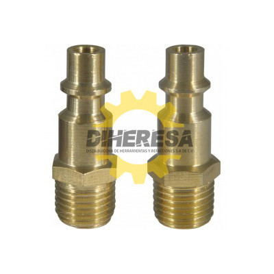 DC-NIP1-4-RM-20 NIPLE RAPIDO MACHO DE 1/4 - SET DE  20 PIEZAS SILVERLINE | DIHERESA