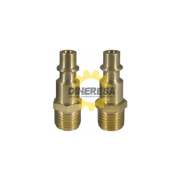 DC-NIP1-4-RM-20 NIPLE RAPIDO MACHO DE 1/4 - SET DE  20 PIEZAS SILVERLINE | DIHERESA