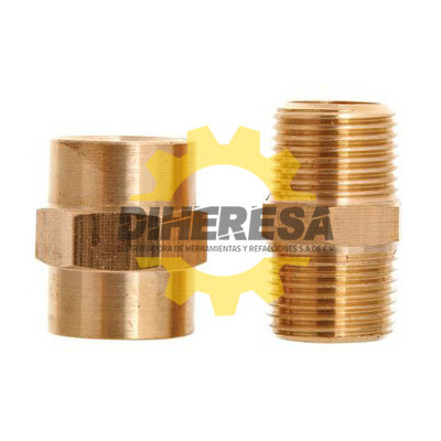 DC-NIPCOP3-8-20 NIPLE Y COPLE DE 3/8 - SET DE  20 PIEZAS SILVERLINE | DIHERESA