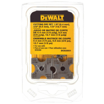 DCS3501 JGO. CUCHILLAS DE CORTE TROQUELAMIENTO 1/4", 3/8", 1/2"