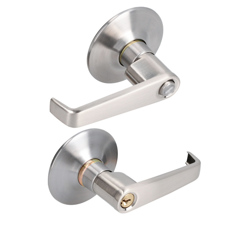 14MAP LOCK Manija tubular plana recámara níquel satinado LOCK | DIHERESA 14MAP LOCK Manija tubular plana recámara níquel satinado LOCK | DIHERESA
