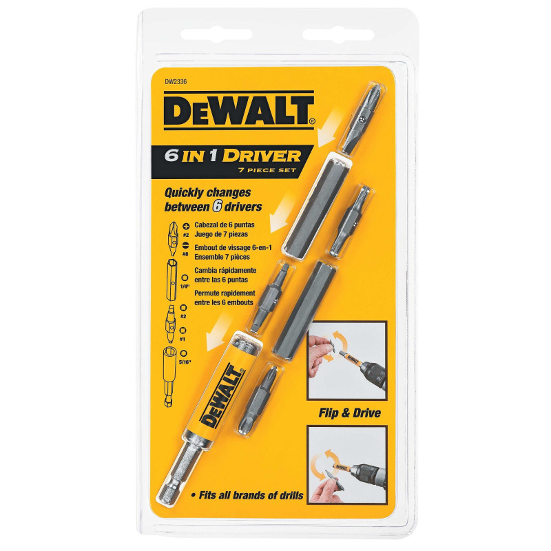 DW2336 JGO. 7 PUNTAS CON IMPULSOR 6 EN 1 DW2336 JGO. 7 PUNTAS CON IMPULSOR 6 EN 1