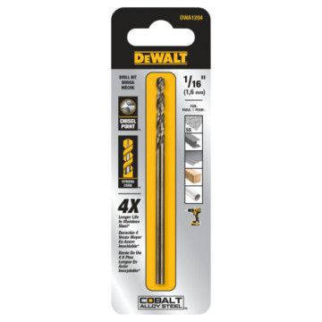 DWA1204 BROCA DE COBALTO INDUSTRIAL 1/16"