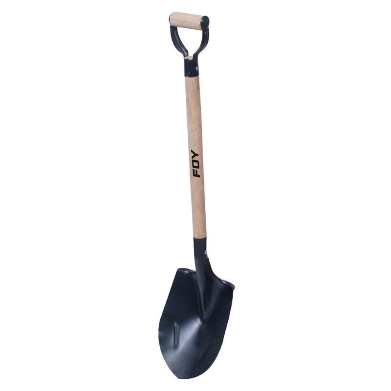PRDMG FOY Pala redonda con mango de madera y puño"D" metálico FOY | DIHERESA PRDMG FOY Pala redonda con mango de madera y puño"D" metálico FOY | DIHERESA