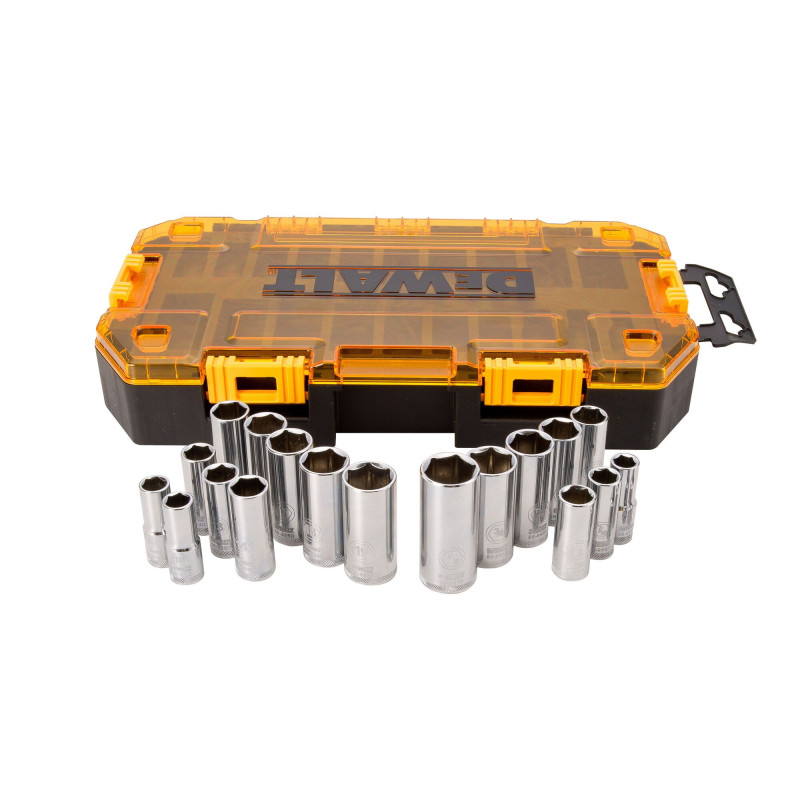 DWMT73812 JUEGO 20 DADOS CROMADOS 3/8 C/ESTUCHE DWMT73812 JUEGO 20 DADOS CROMADOS 3/8 C/ESTUCHE