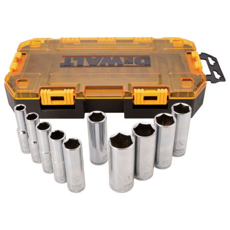 DWMT73814 JUEGO 10 DADOS CROMADOS 1/2 C/ESTUCHE
