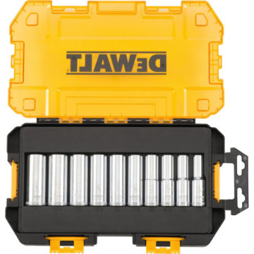 DWMT73814 JUEGO 10 DADOS CROMADOS 1/2 C/ESTUCHE