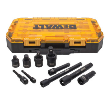 DWMT74741 JGO. 10 ACCESORIOS DE IMPACTO 3/8" Y 1/2"