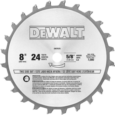 DW7670 JGO. CUCHILLAS DE CARBURO PARA MADERA