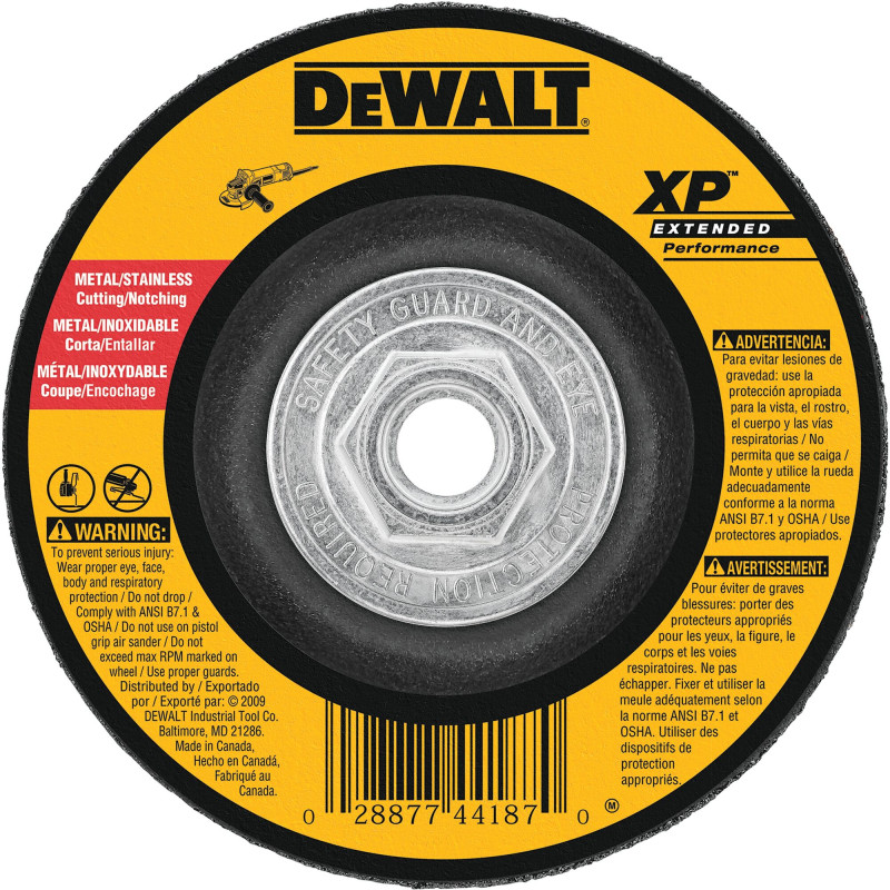 DW8813 DISCO ABRASIVO DE CORTE 5"X1/8"X5/8"-11 METAL DW8813 DISCO ABRASIVO DE CORTE 5"X1/8"X5/8"-11 METAL