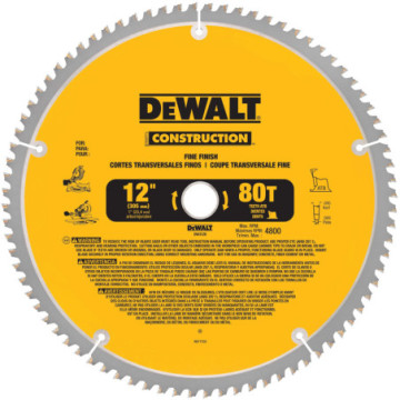 DW3128 DISCO DE SIERRA 12"  P/SIERRA INGLETE CONSTRUCCION