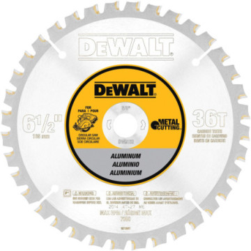 DW9152 DISCO DE SIERRA 6-1/2" 36T CORTE DE ALUMINIO CENADOR 5/8"