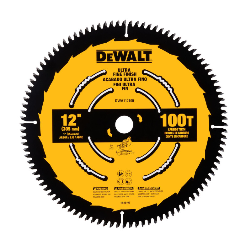 DWA112100 DISCO DE SIERRA 12" 100T ACABADO ULTRA FINO DWA112100 DISCO DE SIERRA 12" 100T ACABADO ULTRA FINO