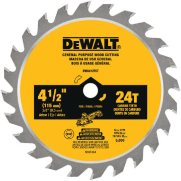 DWA412TCT DISCO DE SIERRA CIRCULAR 4-1/2"