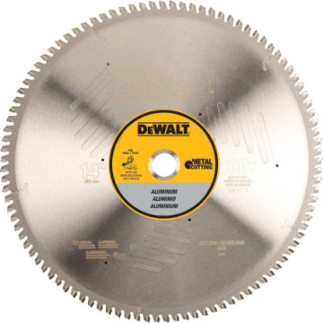 DWA7889 DISCO DE SIERRA 14" 100T 1" PARA  ALUMINIO